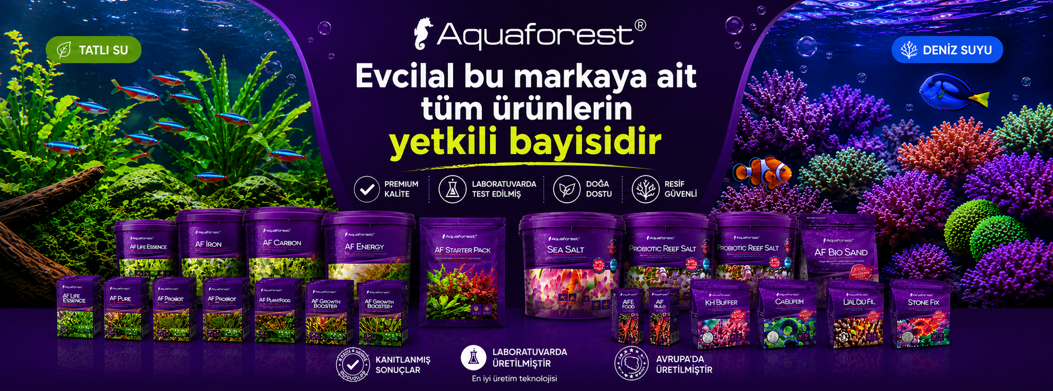Aquaforest Akvaryum Ürünleri Banner