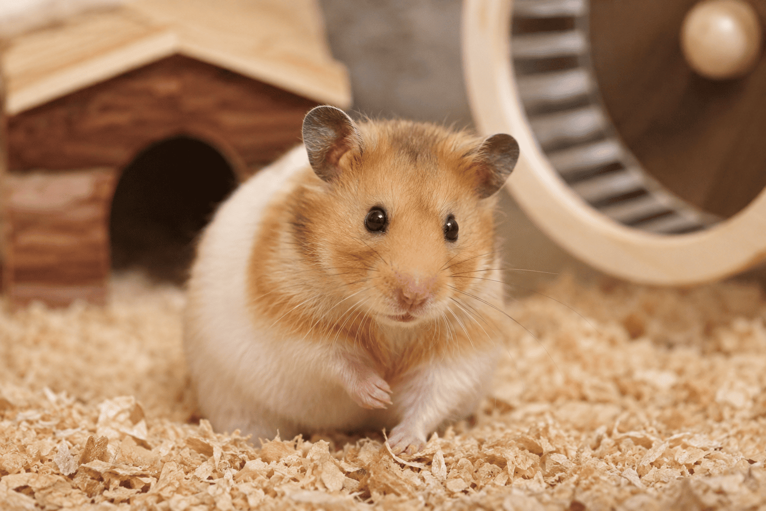 Hamster kafesi ve hamster yaşam alanı düzeni