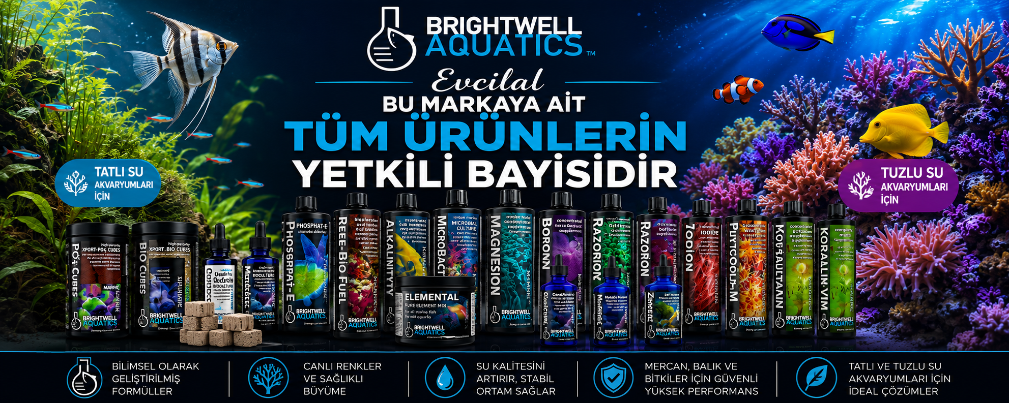 Brightwell Akvaryum Su Düzenleyici, Deniz Akvaryumu Katkısı