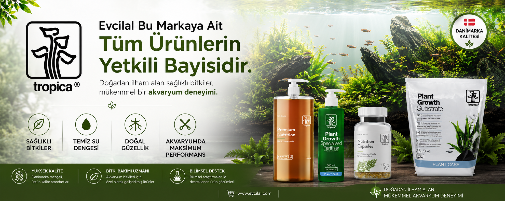 Akvaryum Bitkileri ve Aquascape Ürünleri Banner