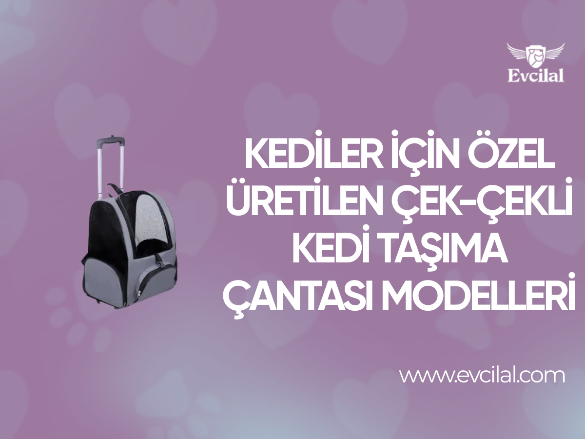 Kediler İçin Özel Üretilen Çek-Çekli Kedi Taşıma Çantası Modelleri