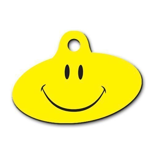 Dalis Pet Tag - Smile Desenli Elips Kedi Köpek Künyesi Medium