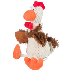 Trixie Peluş Sesli Diş İpli Horoz Köpek Oyuncağı 22 cm