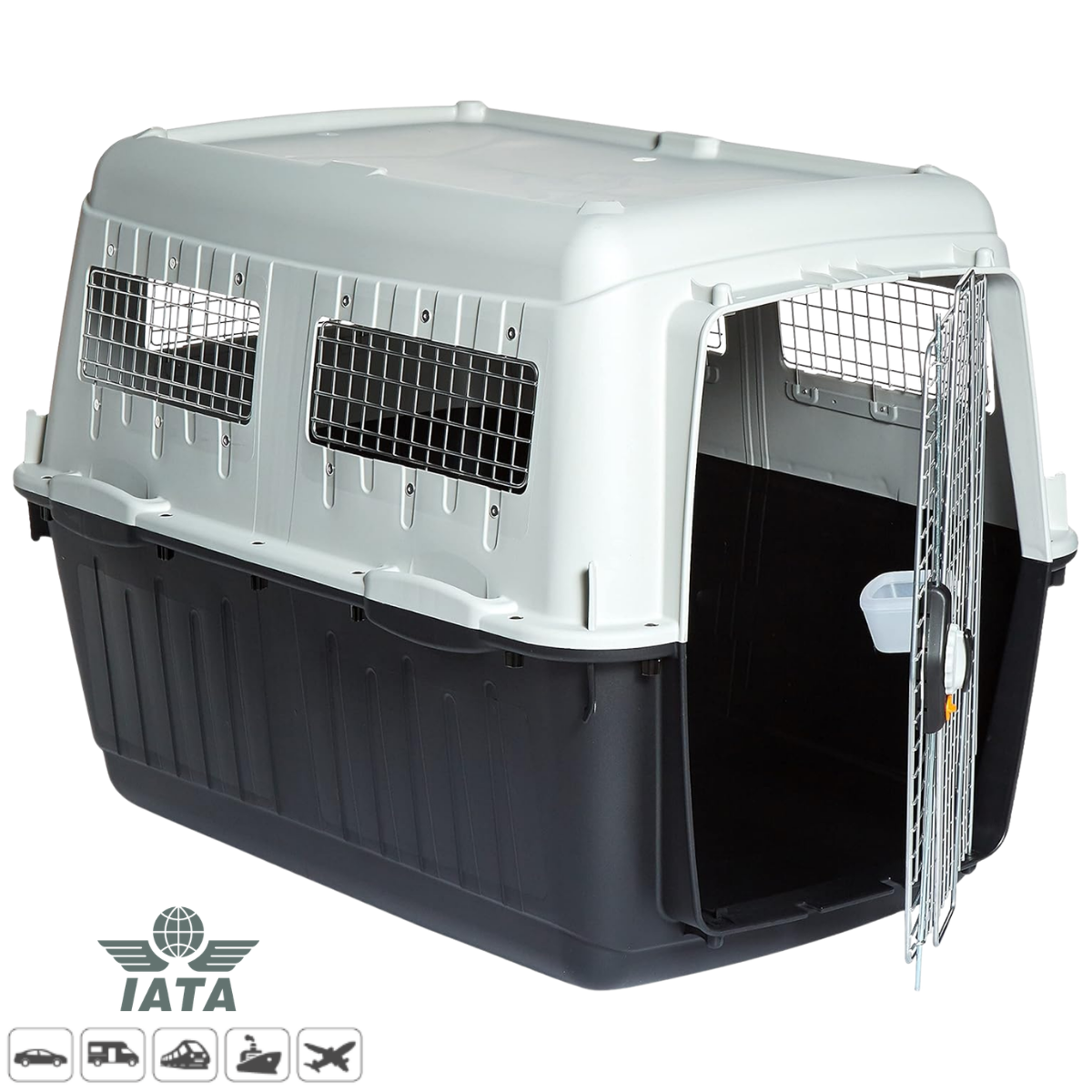 MP Bergamo Bracco Travel-8 Jumbo IATA Uyumlu Köpek Taşıma Kafesi 118 x 81 x 88 cm