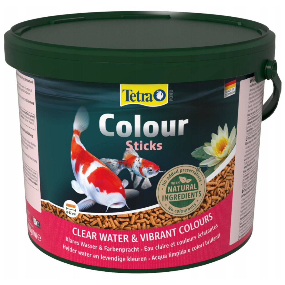 Havuz Balığı Yemi Tetra Color Sticks 10 L 1,9 Kg