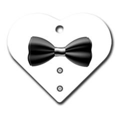 Dalis Pet Tag - Papyon Geniş Kalp Kedi Köpek Künyesi Small