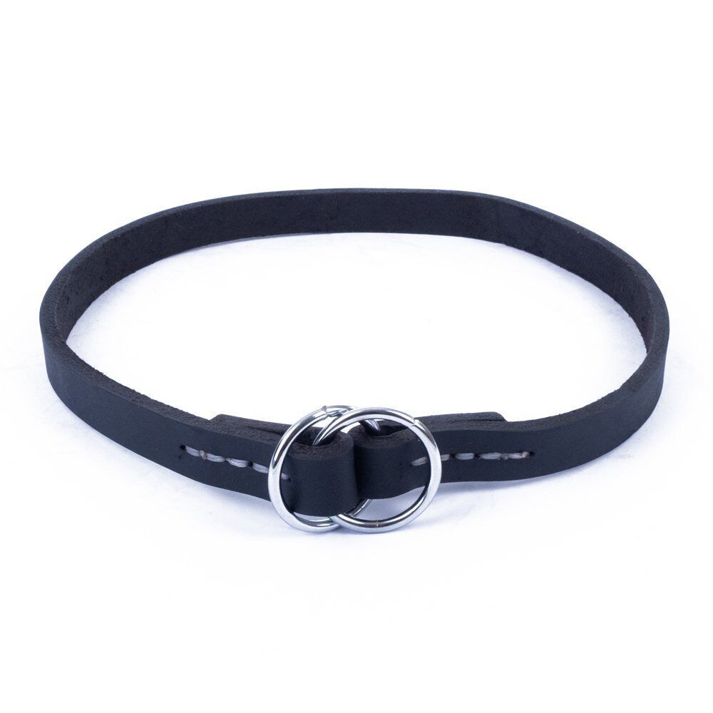 Doggie Eğitim Serisi Yağlı Gerçek Deriden El Yapımı Boğma Ayarlı Köpek Eğitim Tasması 1,5 x 40-50 CM