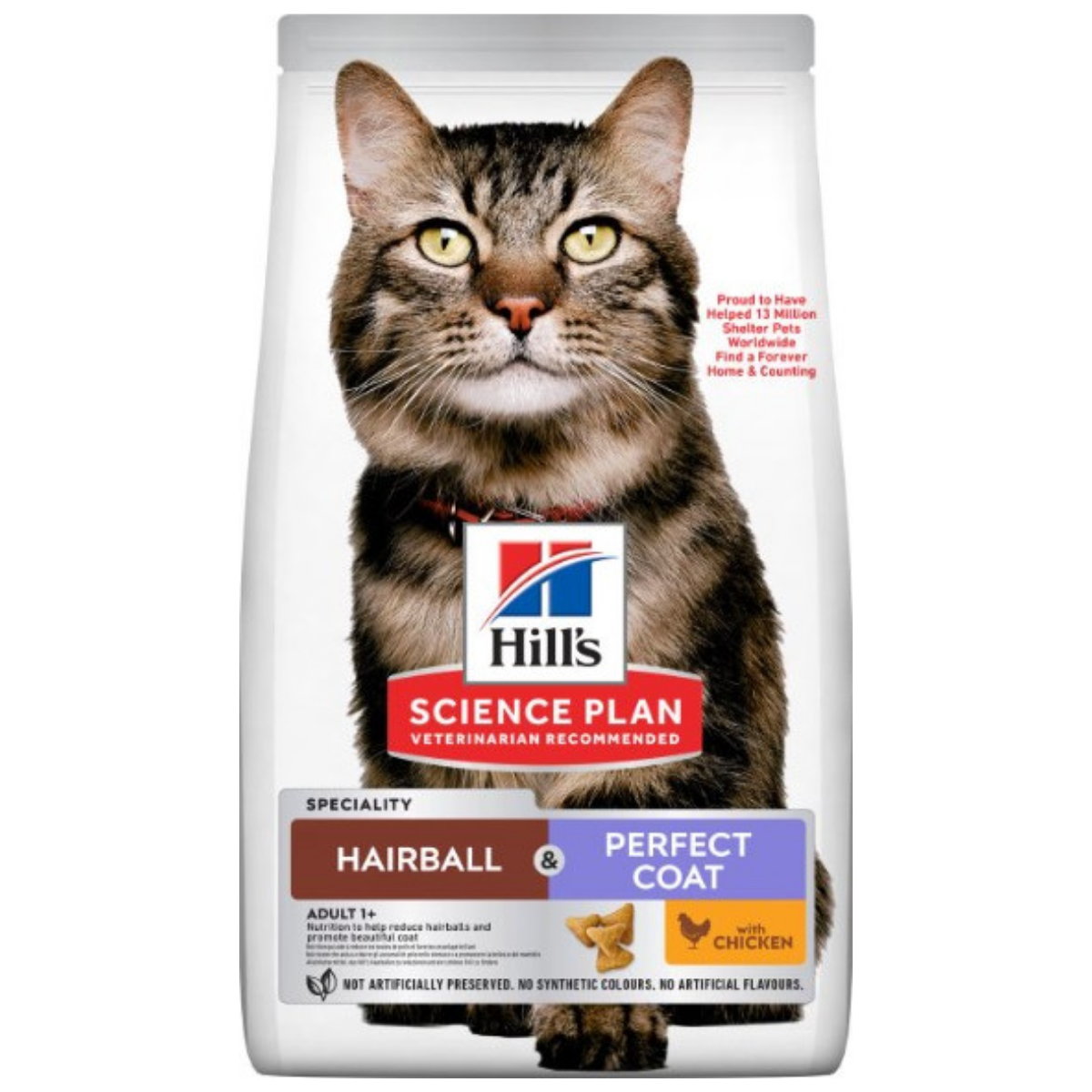 Hills Hairball Perfect Coat Tavuklu Kedi Maması 1,5 Kg