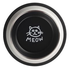 Oripet Kedi Desenli Çelik Mama Kabı 24 Oz 17 cm