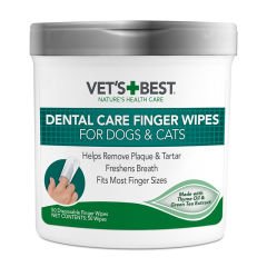 VET'S BEST Köpek Diş Temizleme Parmak Pedi 50 li