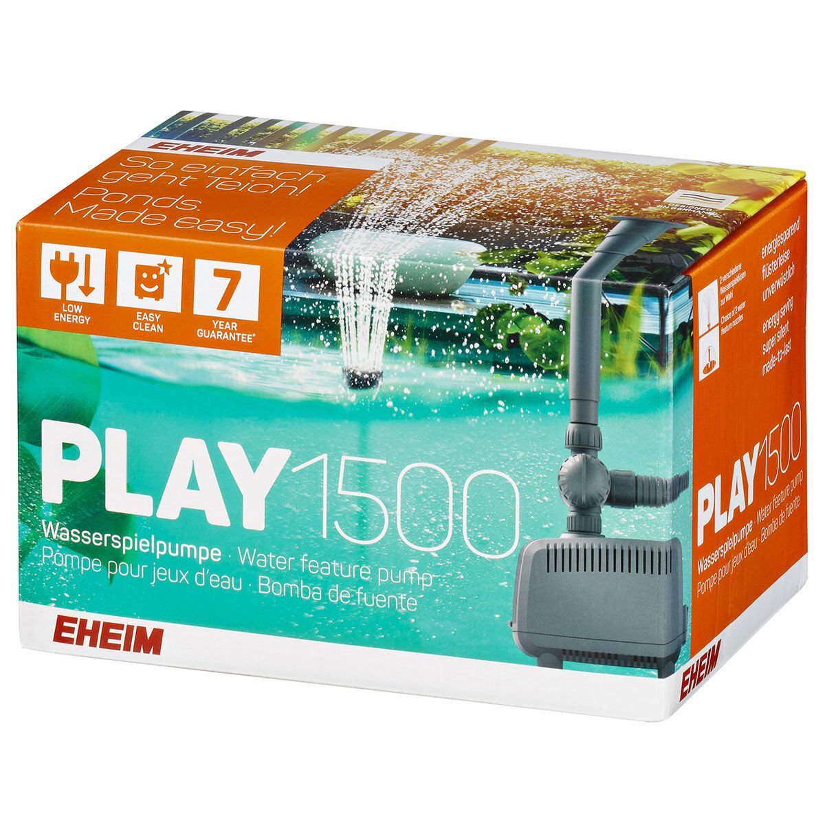 Eheim Pond Play 1500 Bahçe Havuzu Çeşme ve Şelale Pompası 1200 L/H 15 W