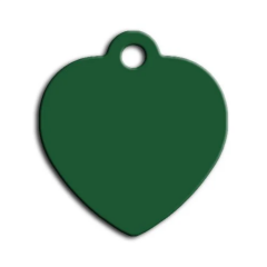 Dalis Pet Tag - Küçük Kalp Kedi Ve Köpek Künyesi Yeşil