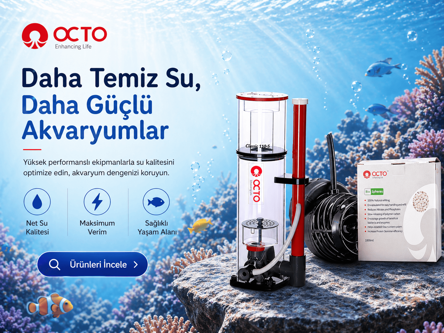reef octopus protein skimmer